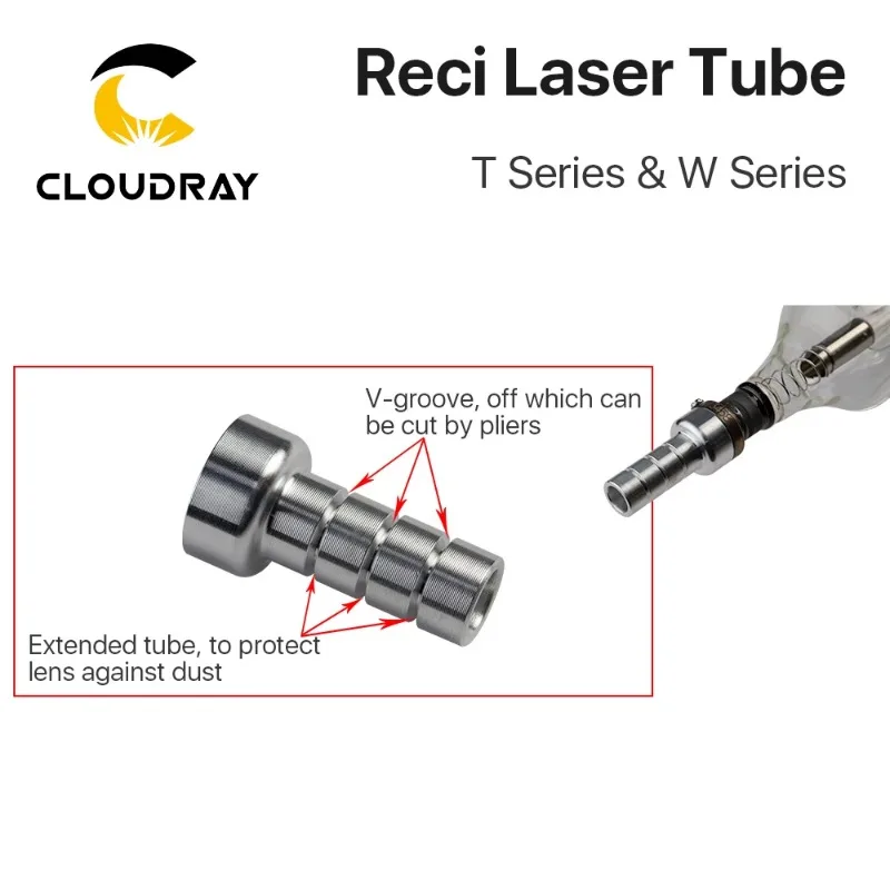 Cloudray CL68 CO2 Reci W2 90-100W 1064nm лазерная трубка