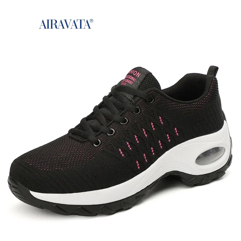 Sneakers Women Tennis Shoes Platforms Increasing Height Female Breathable Sports Footwear Air Cushion Lace-up Tenis Femenino