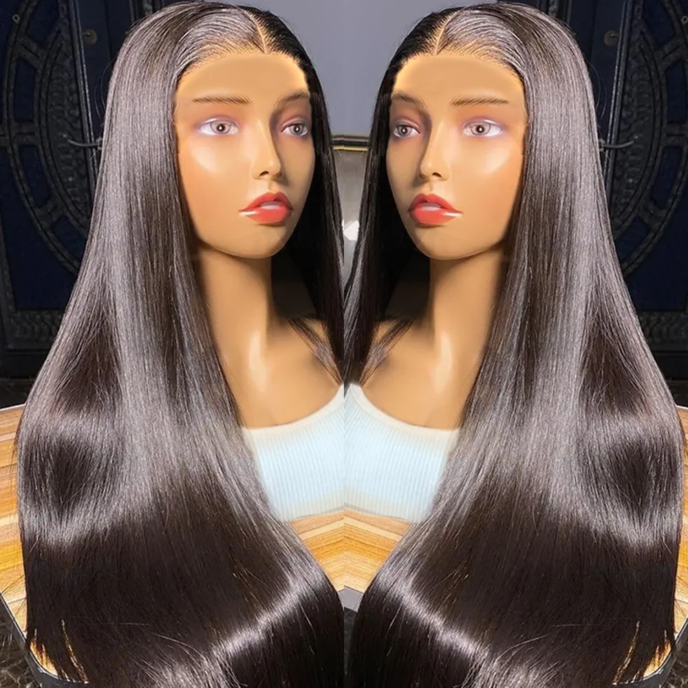 

Ready To Go 7X5 Glueless Closure Wig 13x4 Straight Lace Front Wigs Brazilian Human Hair PreCut Natrual Color Preplucked Hairline