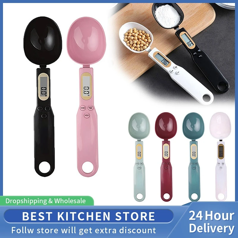 

Large Spoon Electronic Kitchen Scale 500g 0.1g Digital Measuring Spoon Kitchen Food Flour Spoon Scale For Milk Coffee Scale