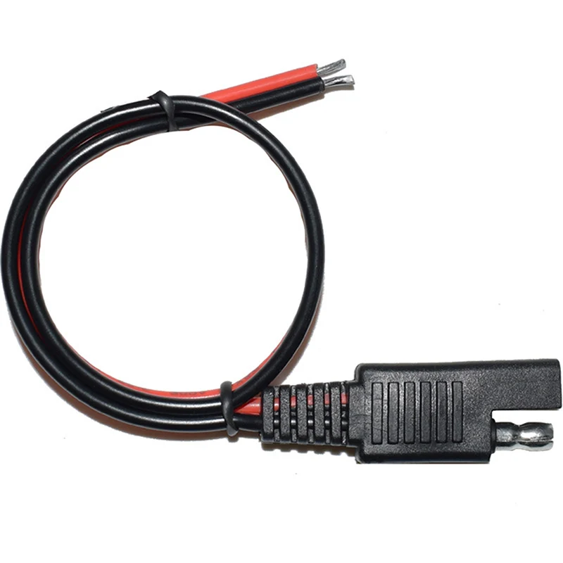 

300mm 120w 10A 12 V Copper Wire 18AWG Red SAE Power Connector Solar Power Cord Extension 2-PIN SAE Connector Cable