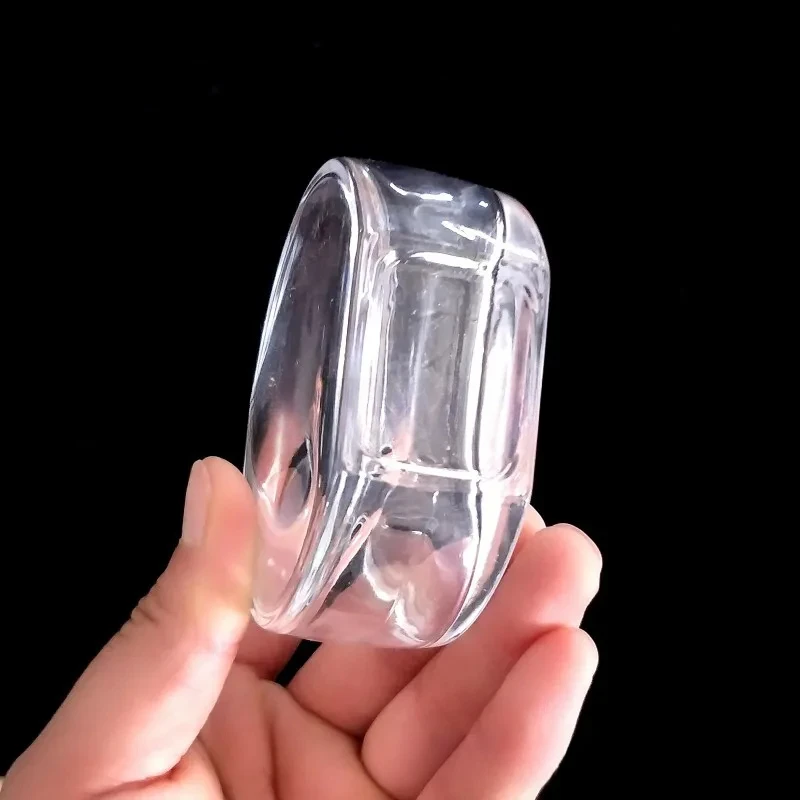 100 мл флакон для духов сплюснутый круглый байонет стеклянный ароматерапии