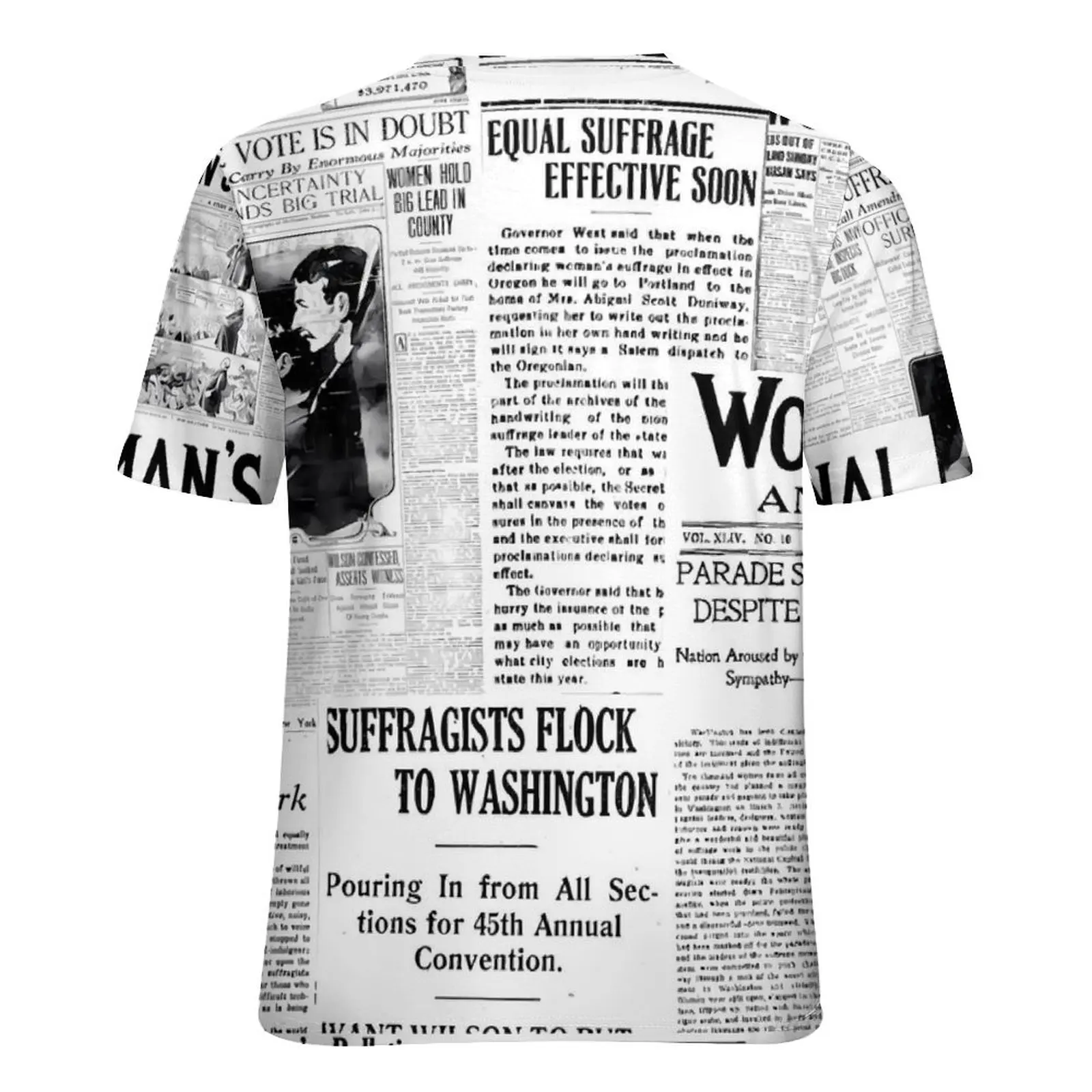 Летние футболки с газетным принтом Making America Great повседневная женская футболка