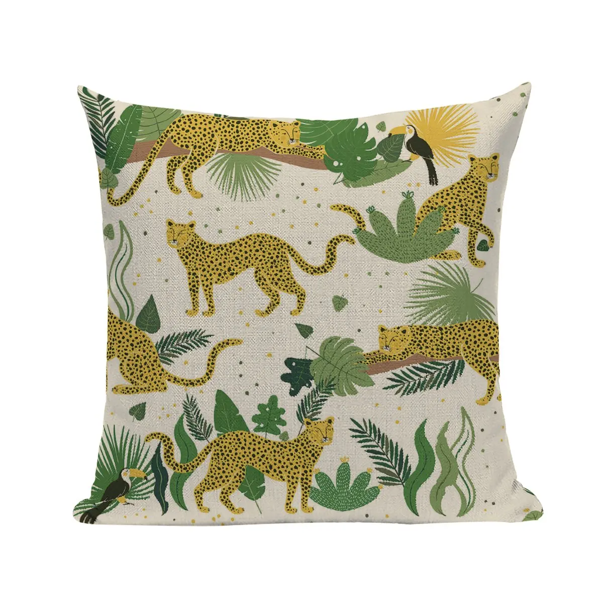 

Тропический Леопардовый принт, искусственное украшение, картина, домашний декор, диванные подушки