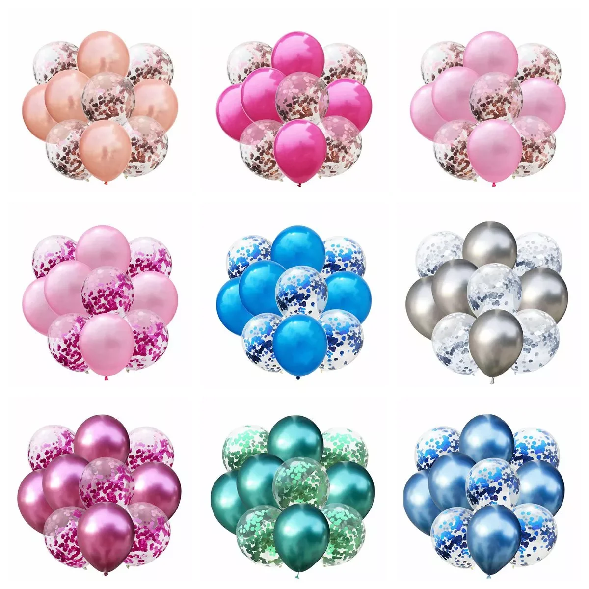 

Glitter Confetti Latex Balloon Wedding Decoration Baby Shower Birthday Party Decor kids Adult Clear Air Ballon Baloon