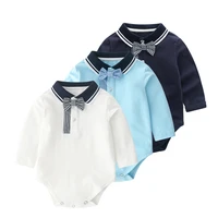 baby boy bodysuits long sleeve spring tops for newborns chic gentleman shirts 0 2y boys clothes infant boy bodysuit