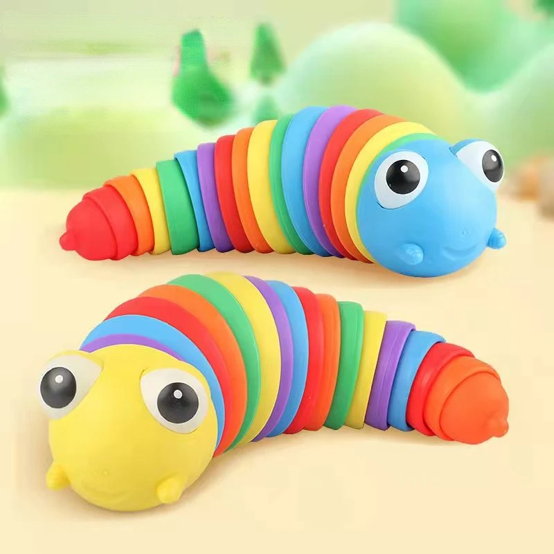 3PC Ocean Shark Dolphin Decompression Fun Squeeze Toy Children's Educational Caterpillared Stress Relief Toy Adult Birthday Gift