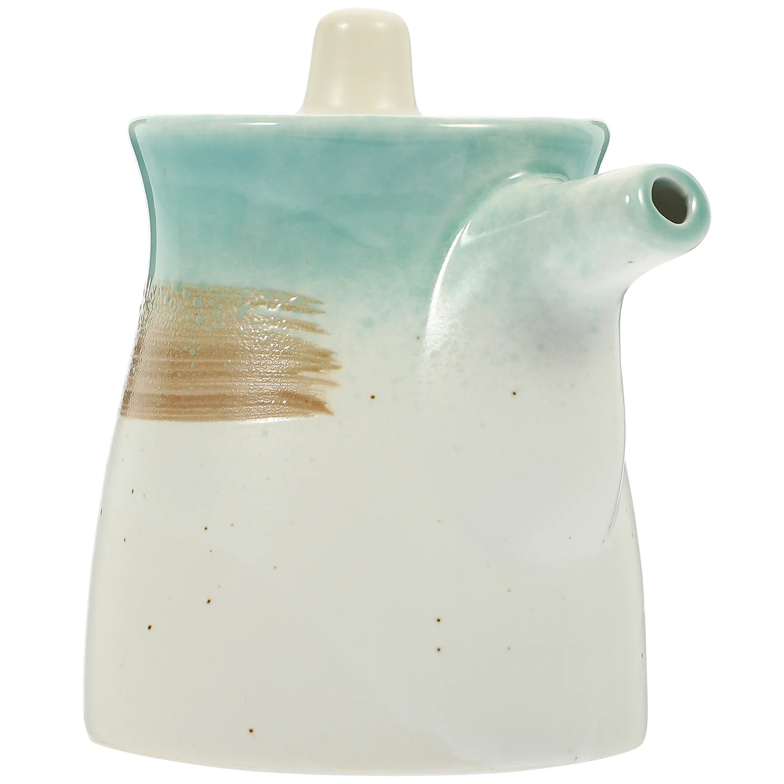 

Dispenser Vinegar Bottle Oil Sauce Seasoning Condiment Ceramic Storage Container Jar Holder Ponzu Cruet Soy Liquid Kitchen