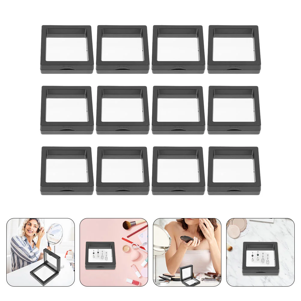 

Portable Jewelry Organizer Storage Box Mini Plastic Containers Transparent Case