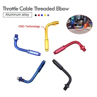 motorcycle 90 degree throttle cable adjuster bendy cable guide redbluegoldblack motorcycle universal throttle cable adjuster