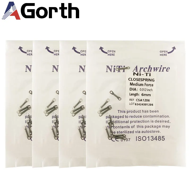 

10pcs Dental Orthodontic Niti Open Close Coil Spring Dental Orthodontic Single Anterior Teeth Torque Spring Dentistry Materials