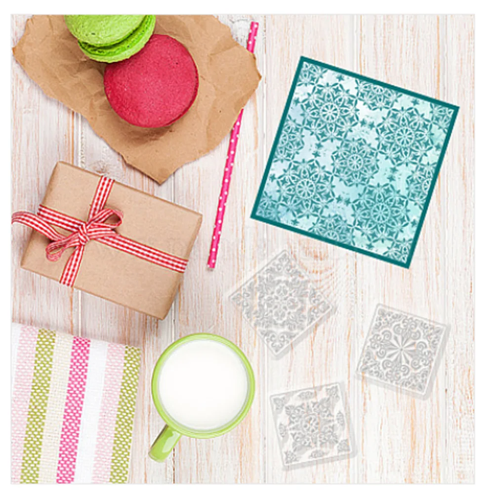 2024 новый шаблон мандалы прозрачная печать штамп сделай сам скрапбукинг альбом