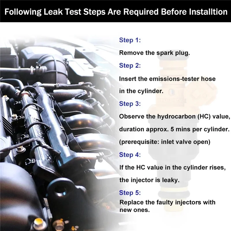 Поток соответствует 0280150943 Топливные форсунки для Ford 4.6 5.0 5.4 5.8 Mustang F-150 F-250 F-350 E-150