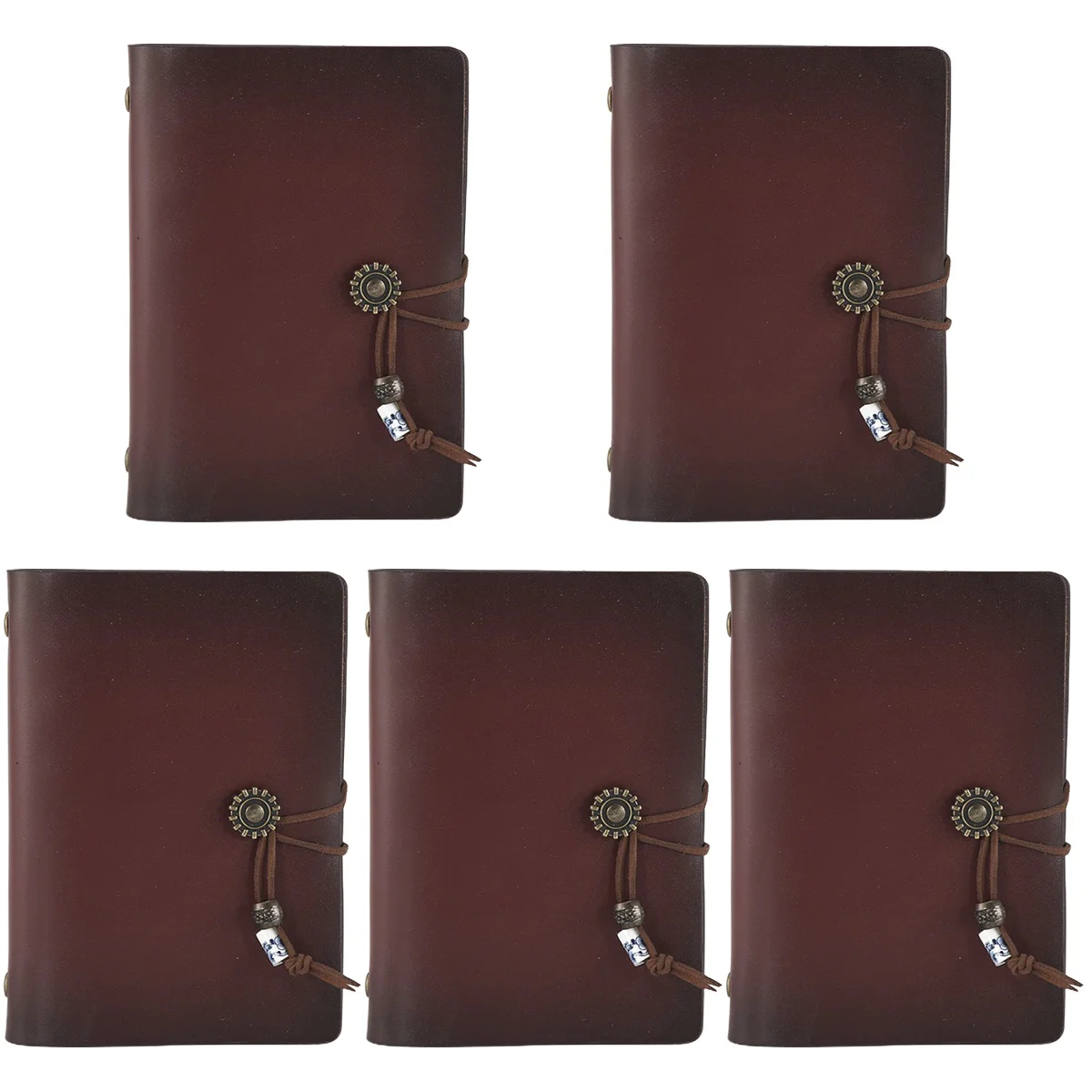 

5pcs Journal Refillable Loose Leaf Notepad Diary Writing Notepad A7