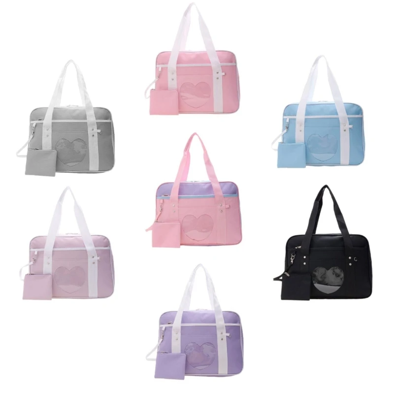 

Sweet Shoulder Bag Large Capacity Tote Bags JK Uniform Luggage Handbag