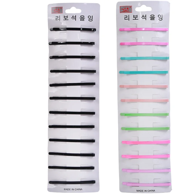 

Ins hot selling metal baking paint hair ornament candy color hairpin