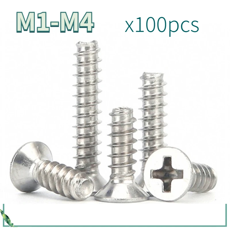 

100 шт./партия, саморезы из нержавеющей стали