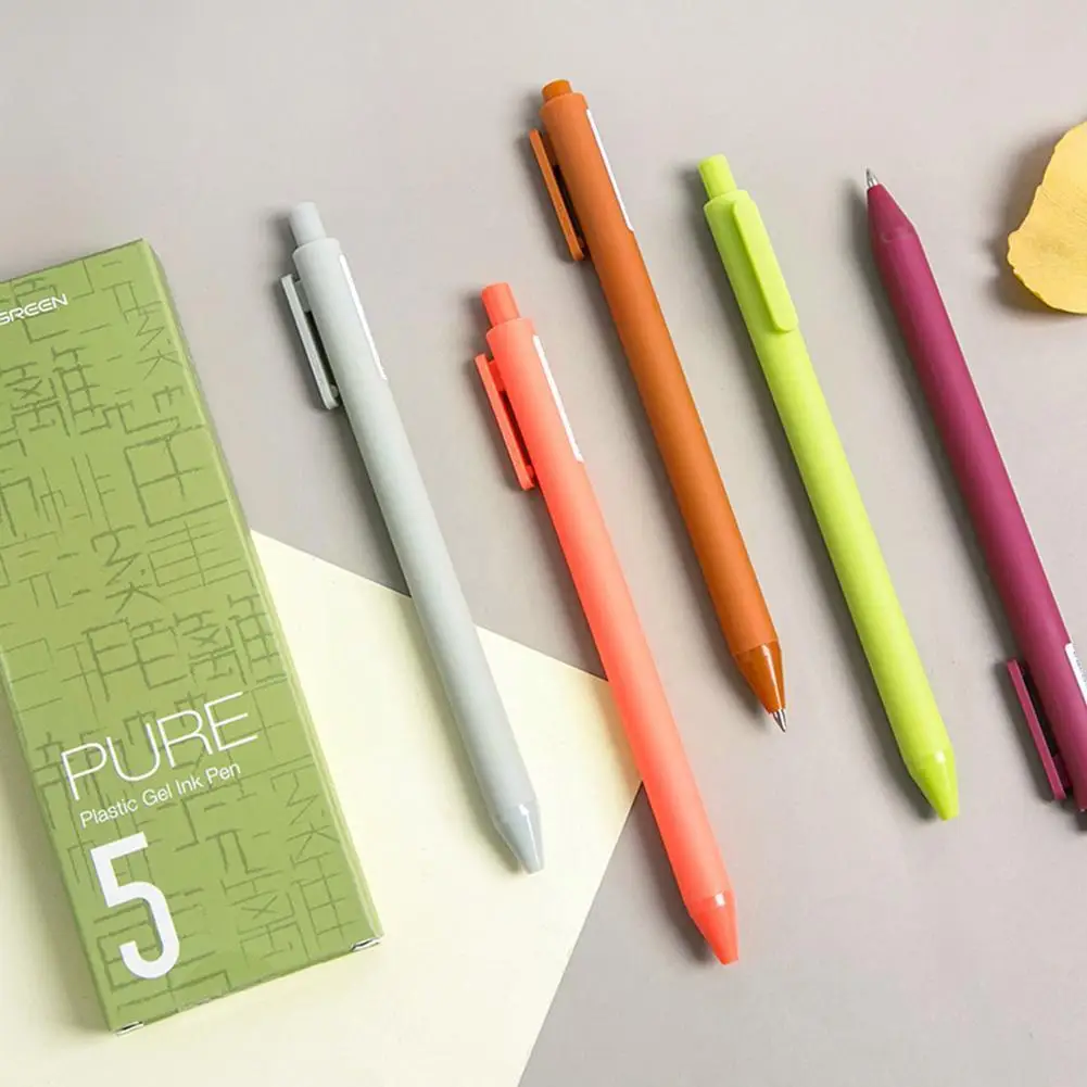 

Винтажная ручка для подписей Morandi для студентов, нейтральная ручка-хайлайтер, для офиса, для школы, гель для письма, студенческие канцелярские принадлежности C8X9