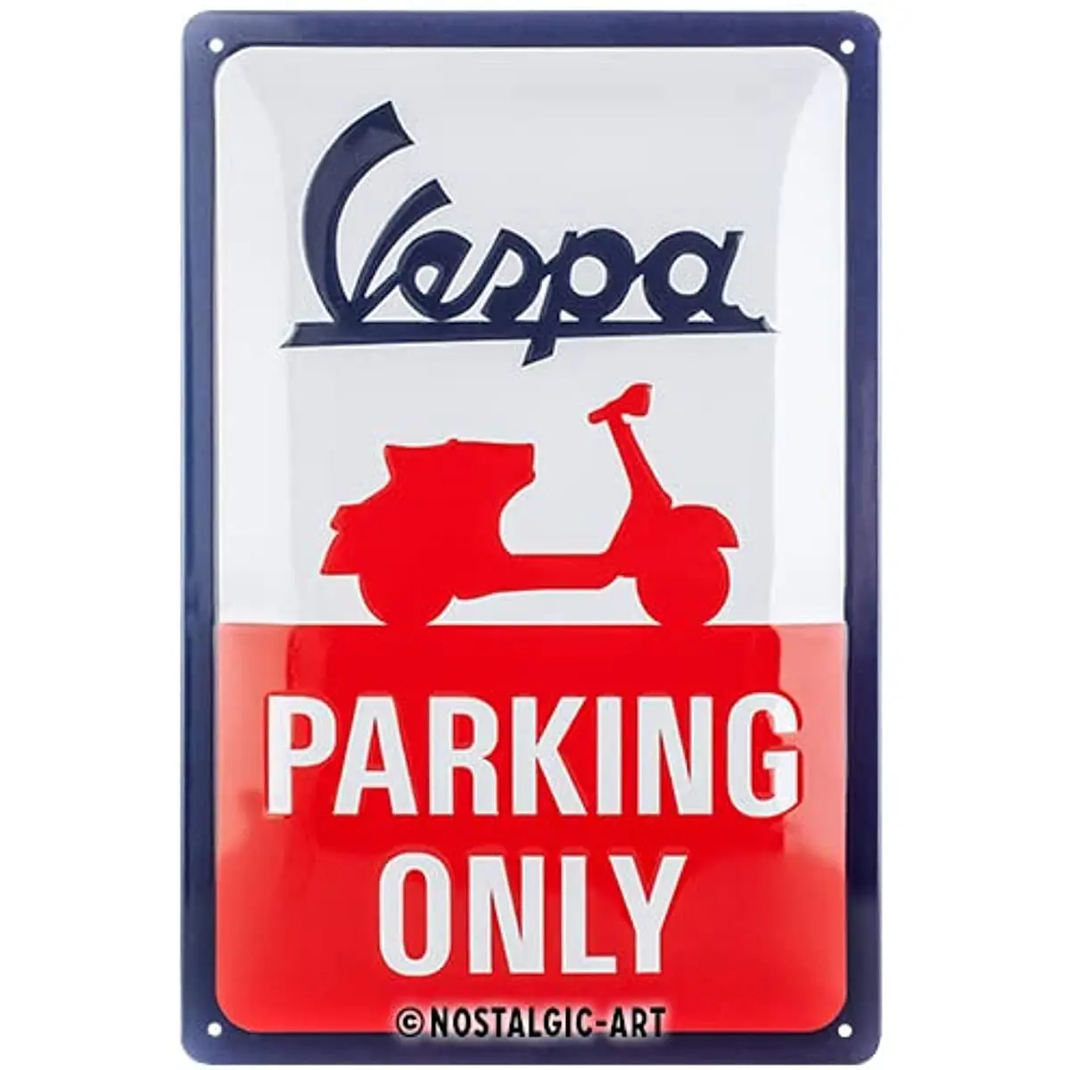 

Ностальгическое искусство, Vespa-только Парковка-для любителей скейтборда, металлический налет, Украшение стен Ретро дизайн