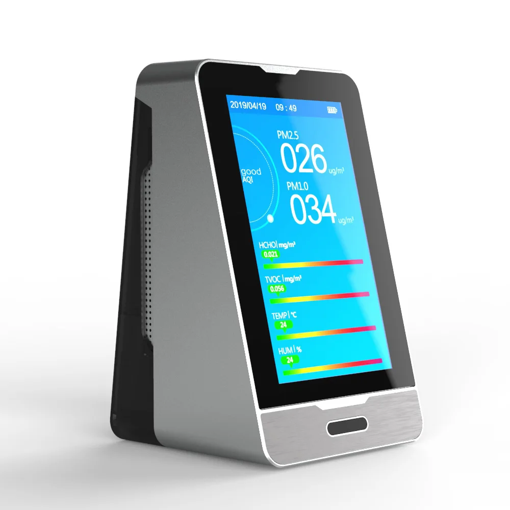 

Dienmern Multifunction PM2.5 Detector Air Quality Monitor HCHO TVOC tester Gas Analyzer Dust Sensor USB LCD Display indoor