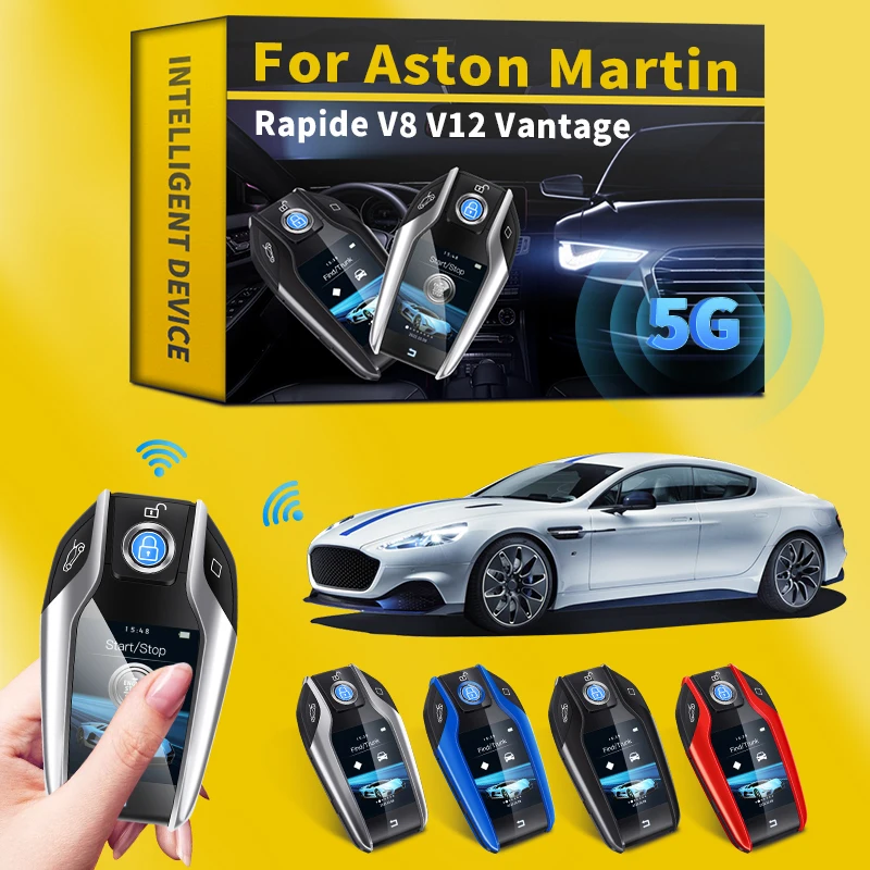 

For Aston Martin Rapide V8 V12 Vantage Car Upgrade Version Modified Boutique Smart Remote Key LCD Display Screen Car Accessories