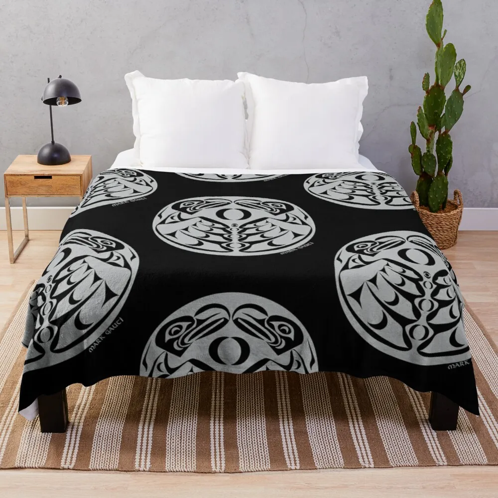 

Coast Salish Eagle Throw Blanket brand blankets decorative blankets