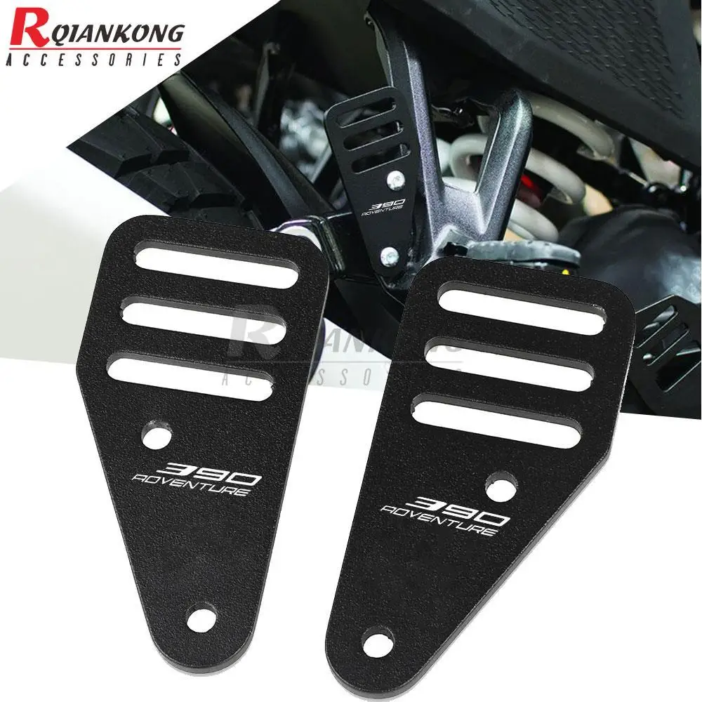 

Motorcycle LUGGAGE STRAP PLATE SET Guard FOR 390 Adventure 390ADV 2019 2020 2021 Heel Protective Cover Passenger Foot Pedal Side