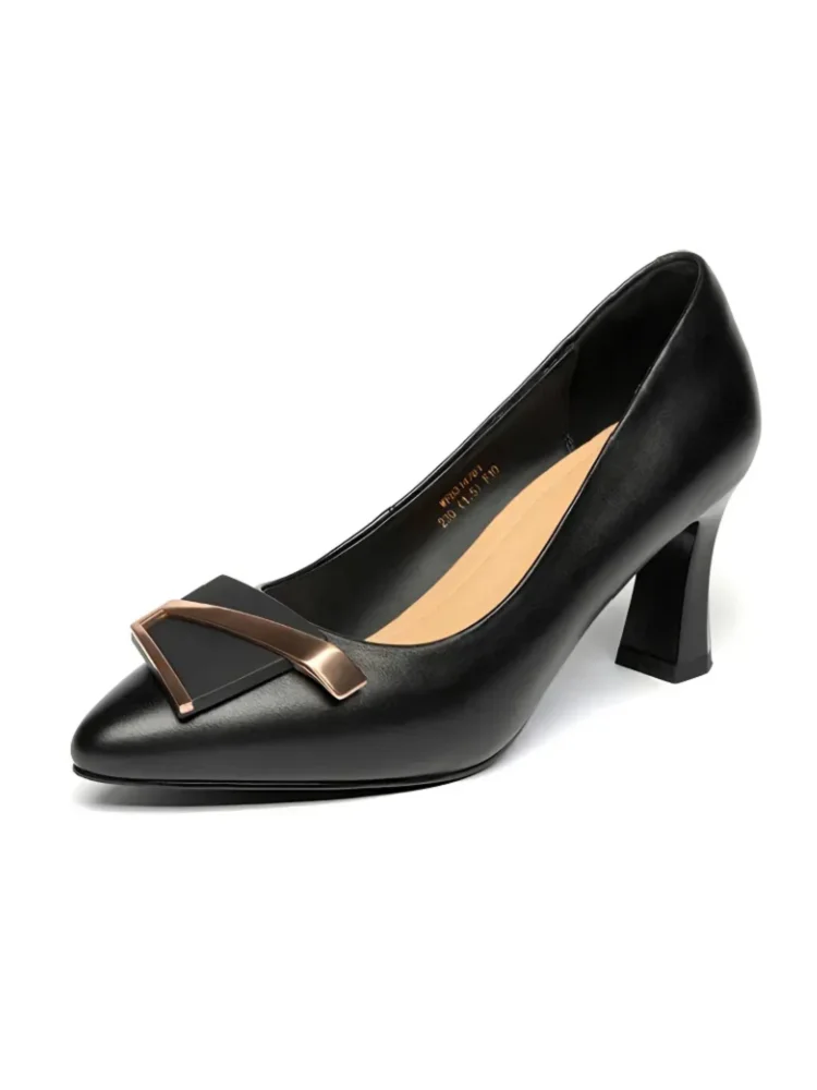 Cresfimix zapatos de mujer женские классические черные лакированные кожаные весенне-летние