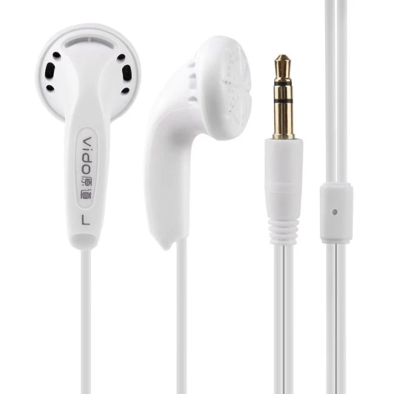 

Vido Wired Earphones Soundtrack Stereo Headset Game Headset Bass Noise Headphones High Quality Study Sports Headphone Blue/white