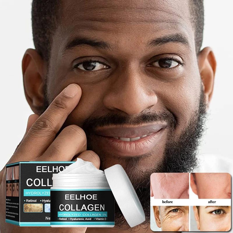 

Collagen Anti-Wrinkle Cream For Men Hyaluronic Remove Wrinkles Anti-Aging Firming Lifting Whiten Brightening Face Care 30g