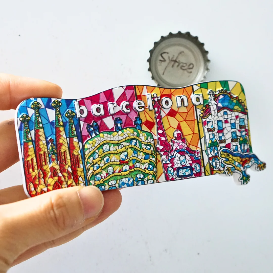 1 шт. магниты на холодильник Барселона с пейзажами в Испании
