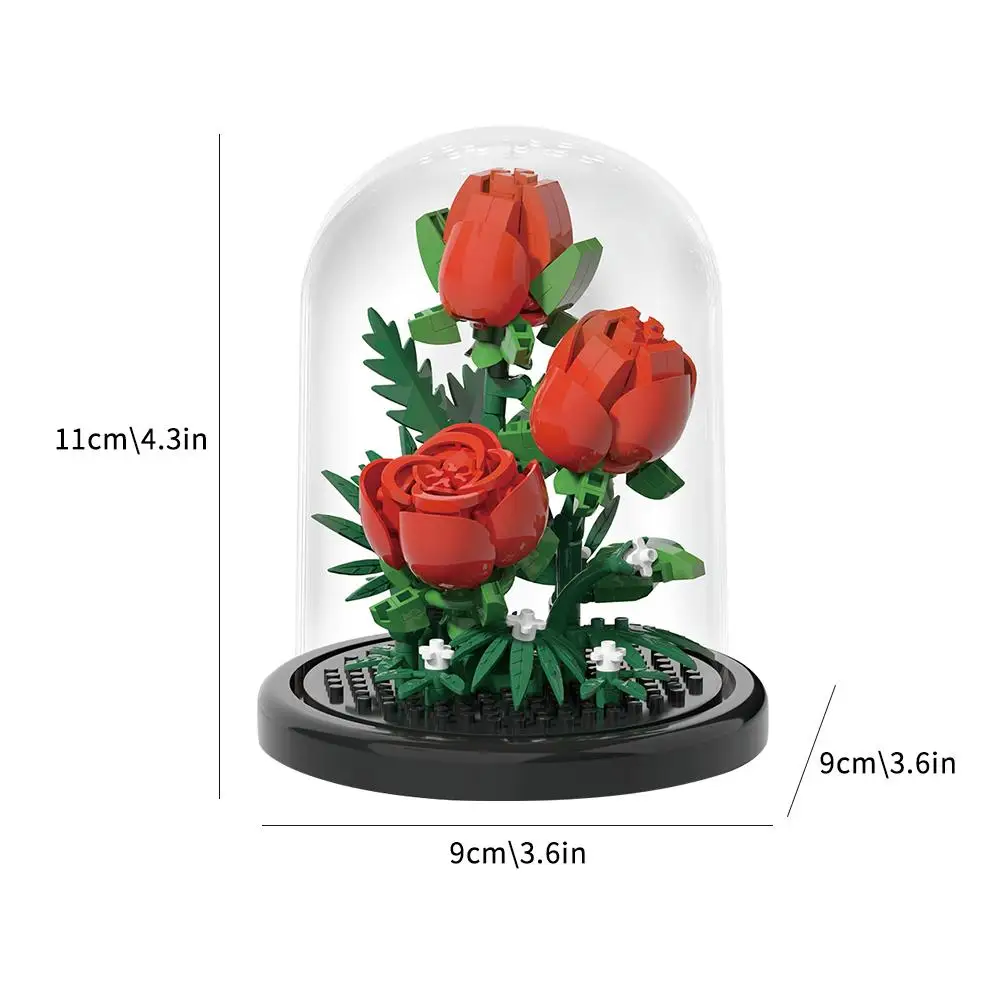 Вечные цветы строительные блоки подсолнухи розы гвоздики гибискус горшечные