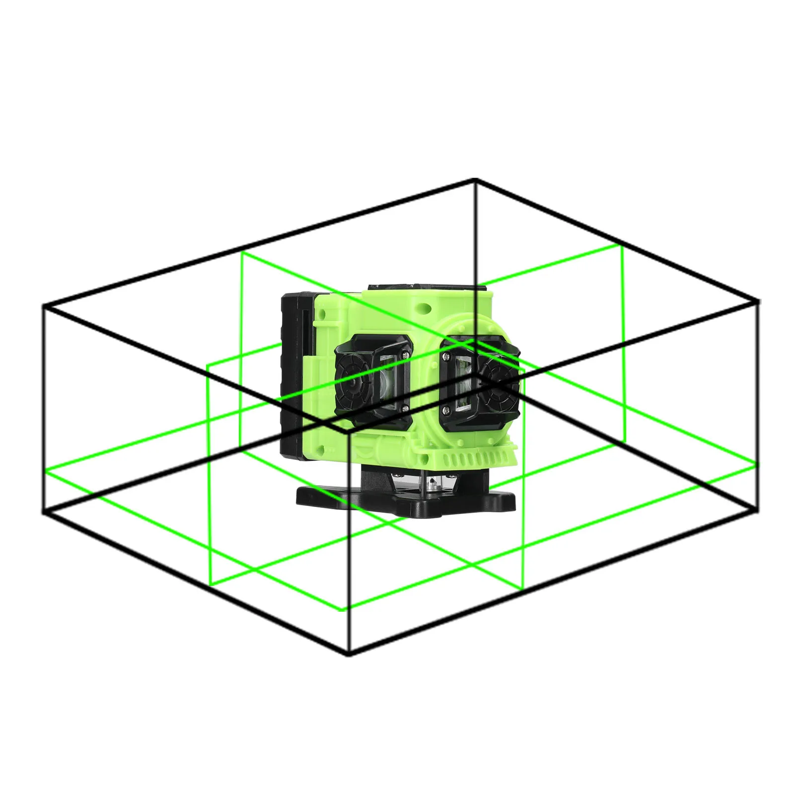 Многофункциональный самонивелирующийся лазерный уровень 12 линий зеленый свет 3