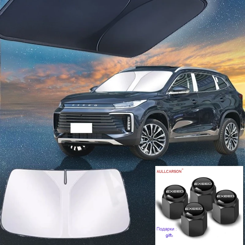 

Для Exeed TXL LX VX RX лобовое стекло автомобиля солнцезащитные козырьки блоки УФ-лучей отражатель авто оконный козырек защитная крышка складной зонтик 1 шт.