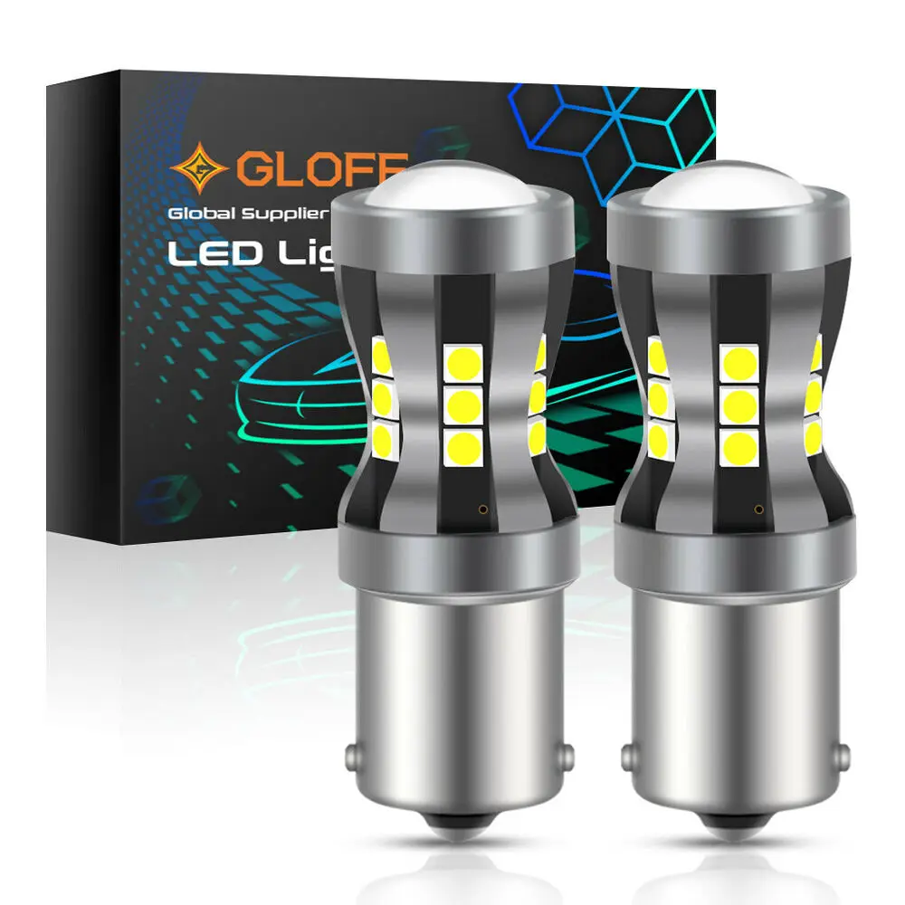 

2 шт., светодиодные лампы для заднего хода Ba15S 1156 P21W 7506 21Smd 3030