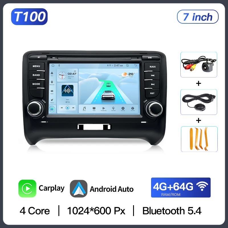 

Для Audi TT MK2 8J 2006-2014 Android 13 авто радио мультимедиа стерео GPS Navi головное устройство Carplay интеллектуальные системы 2 Din
