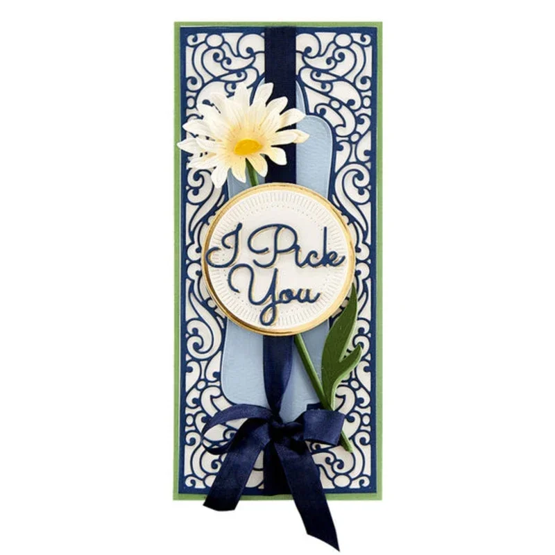 Новинка 2022 кружевная рамка с симметричным узором металлические штампы для