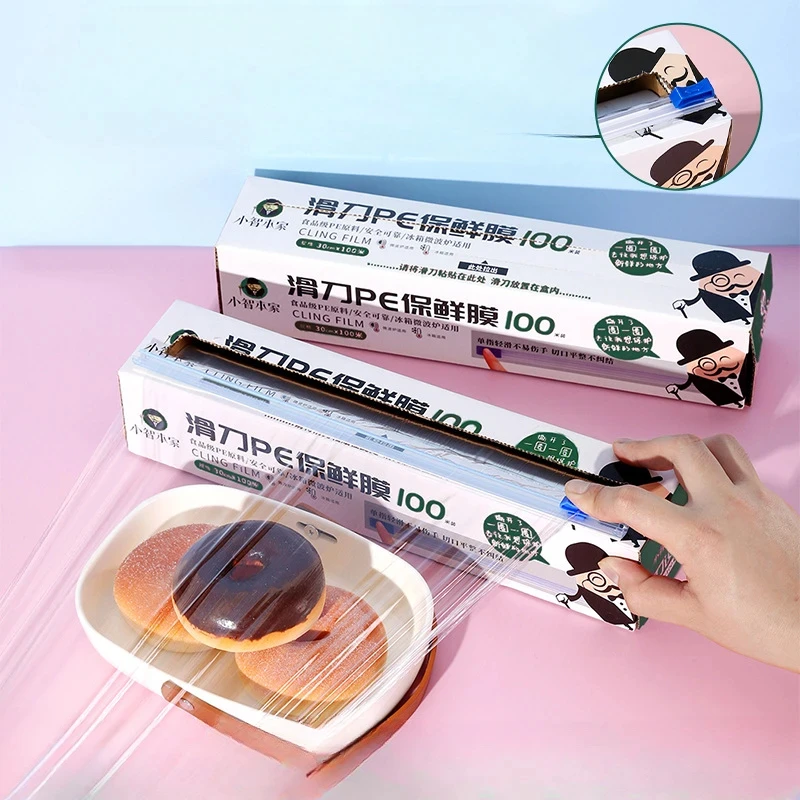 Saran Wrap Безопасная Пластиковая Пленка Для Микроволновой Печи Со Съемным Слайдером