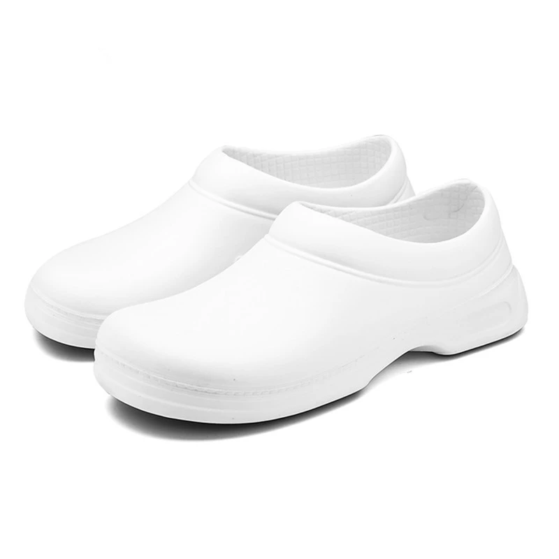 

Chef Kitchen Working Slippers Garden Shoes Summer Breathable Mules Clogs Men Anti Slip Unisex Shoes Sandals mens sneakers