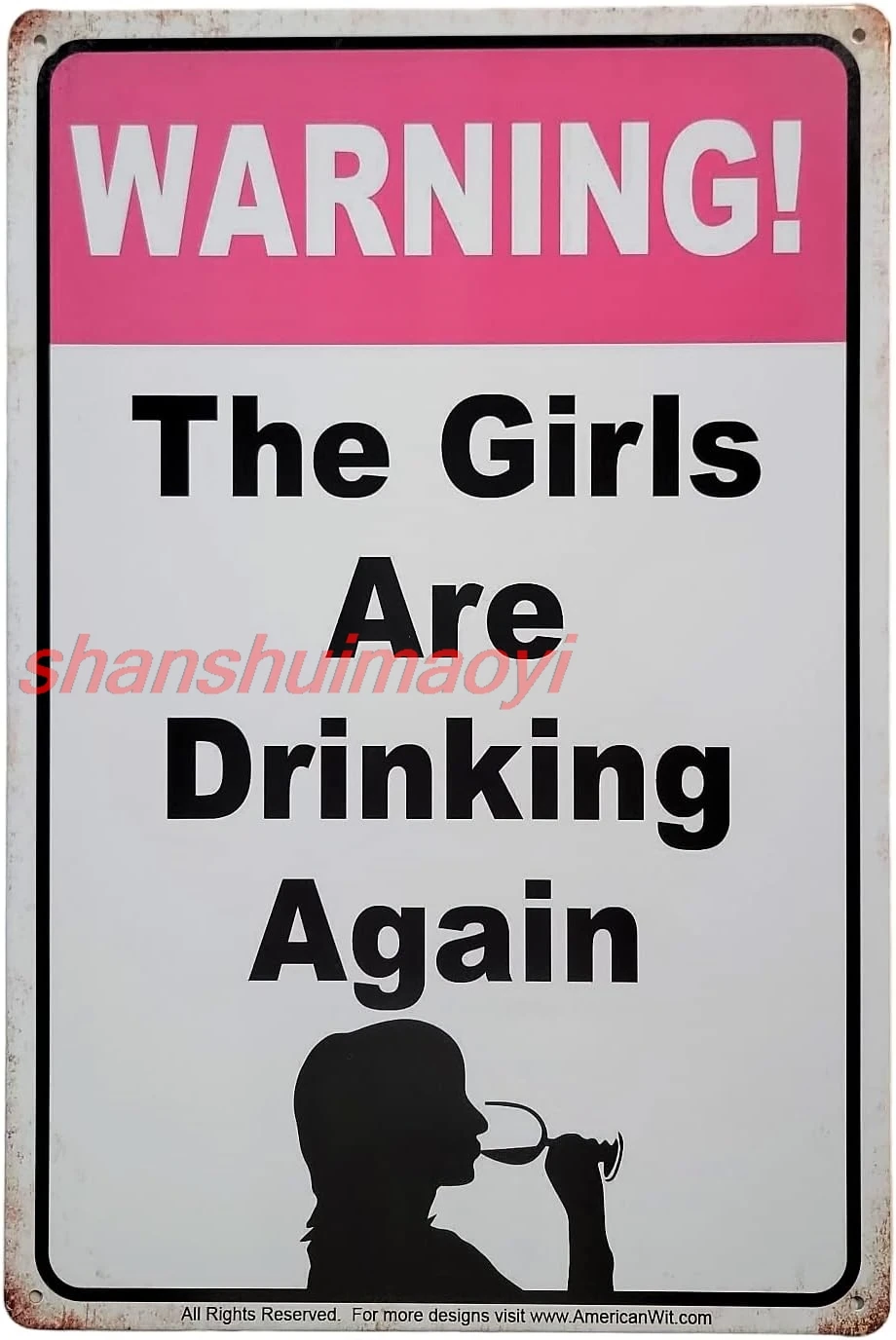 Забавные металлические жестяные вывески для бармена (8 x 12 дюймов) Настенный декор