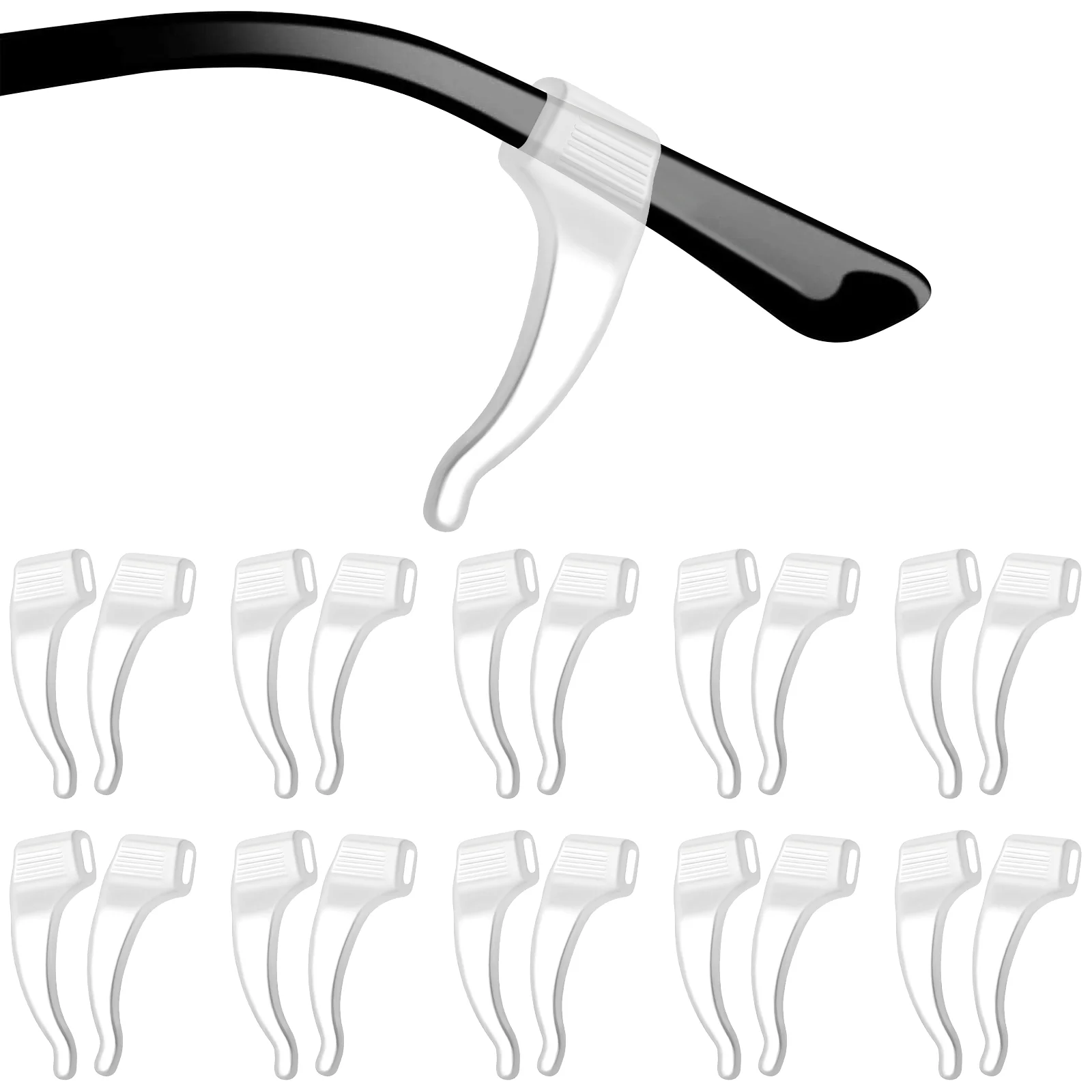 

Silicone Glass Holder Non- Eyewear Ear Grips for Sunglasses Reading Glasses