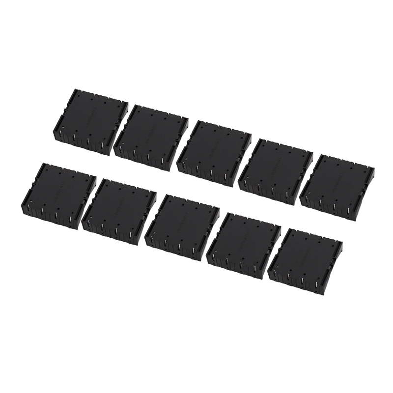 

100X Battery Holder Box Case Black For 4X 13.7V 18650 Battery