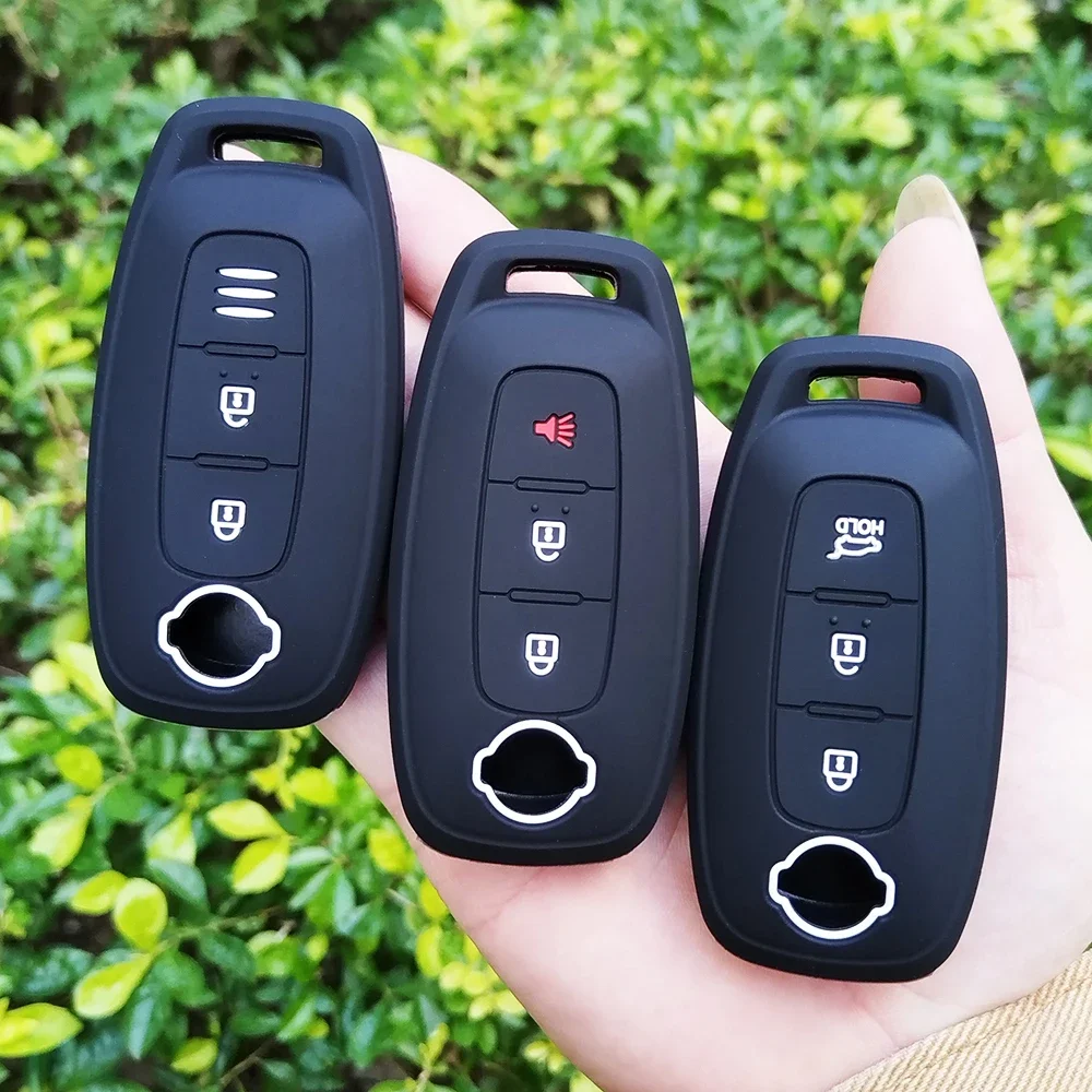 New Silicone Key Prtoective Skin Case Holder Cover for Nissan X-trail t33 Kicks Qashqai J12 Juke Teana Altima Ariya 2023 2024