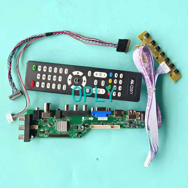 

Плата контроллера цифровой ЖК-панели DVB для CLAA116WA01A CLAA116WA03A 1366*768 VGA HDMI-совместимая AV RF USB 11,6 "комплект 40Pin LVDS