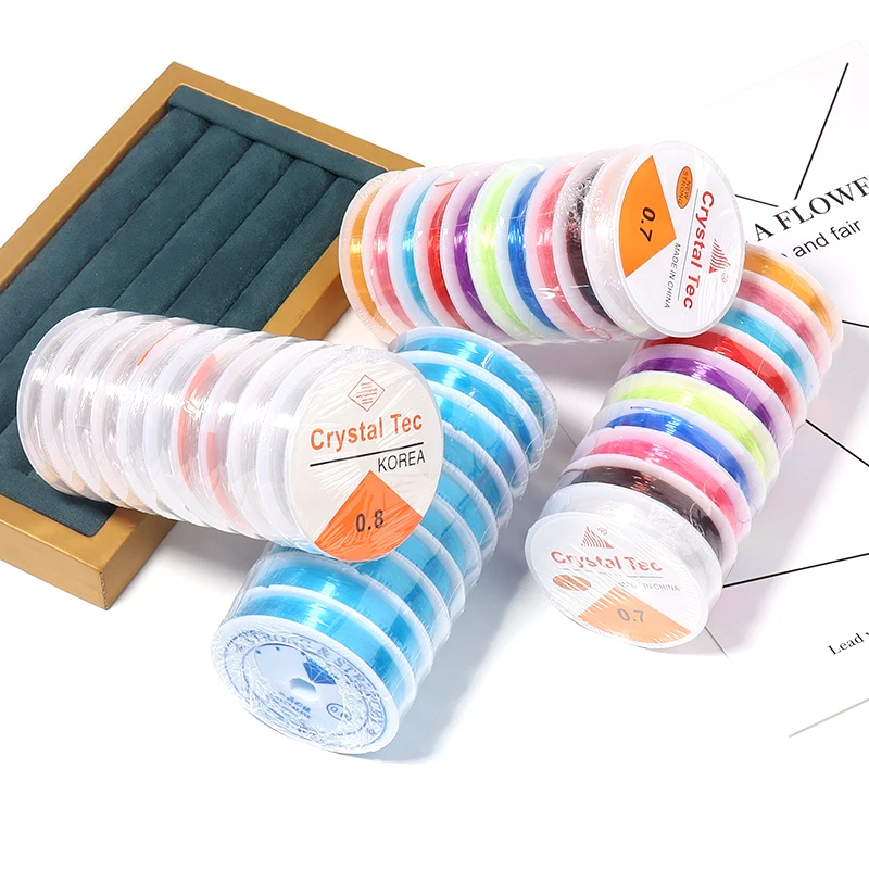 5/10 рулонов эластичная веревка круглая Хрустальная линия резиновый шнур