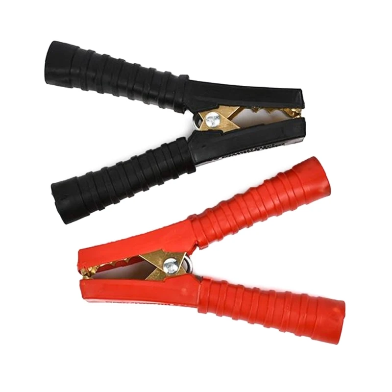 

2PCS Car Alligator Clips Car Battery Clamp Electronical Wire Clip 200A Red+Black 1 Set