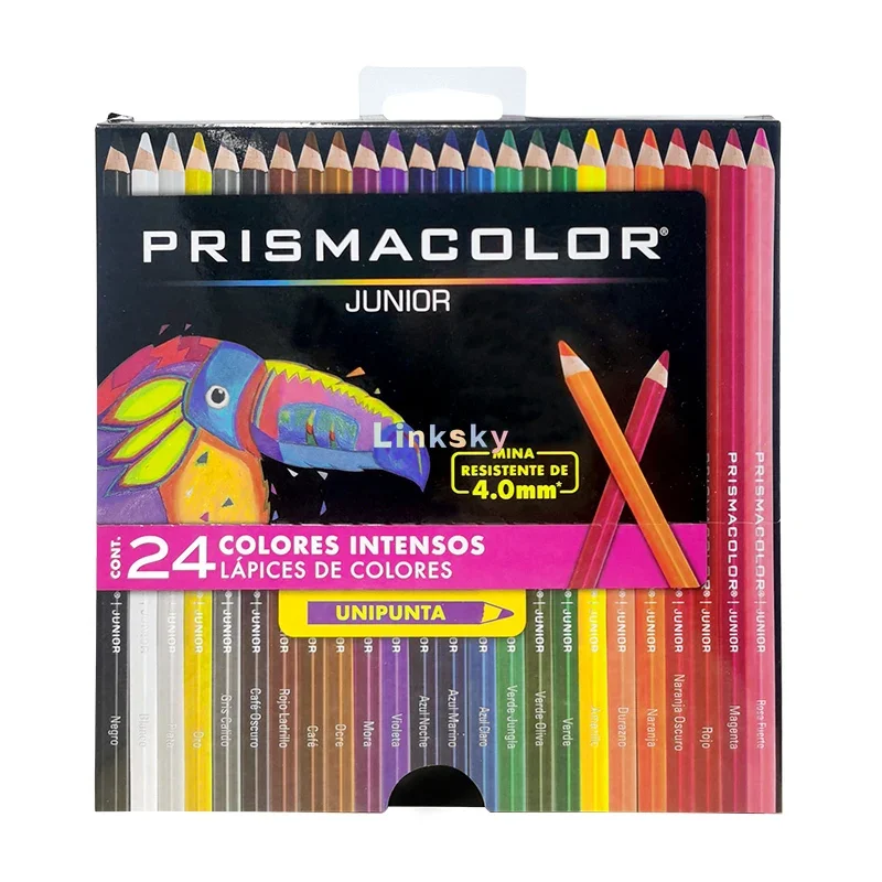 Карандаши Prismacolor Junior, набор бумажных коробок из 12 штук, 15, 24, 36, 48, разработанные для молодежи, для развития их художественных навыков