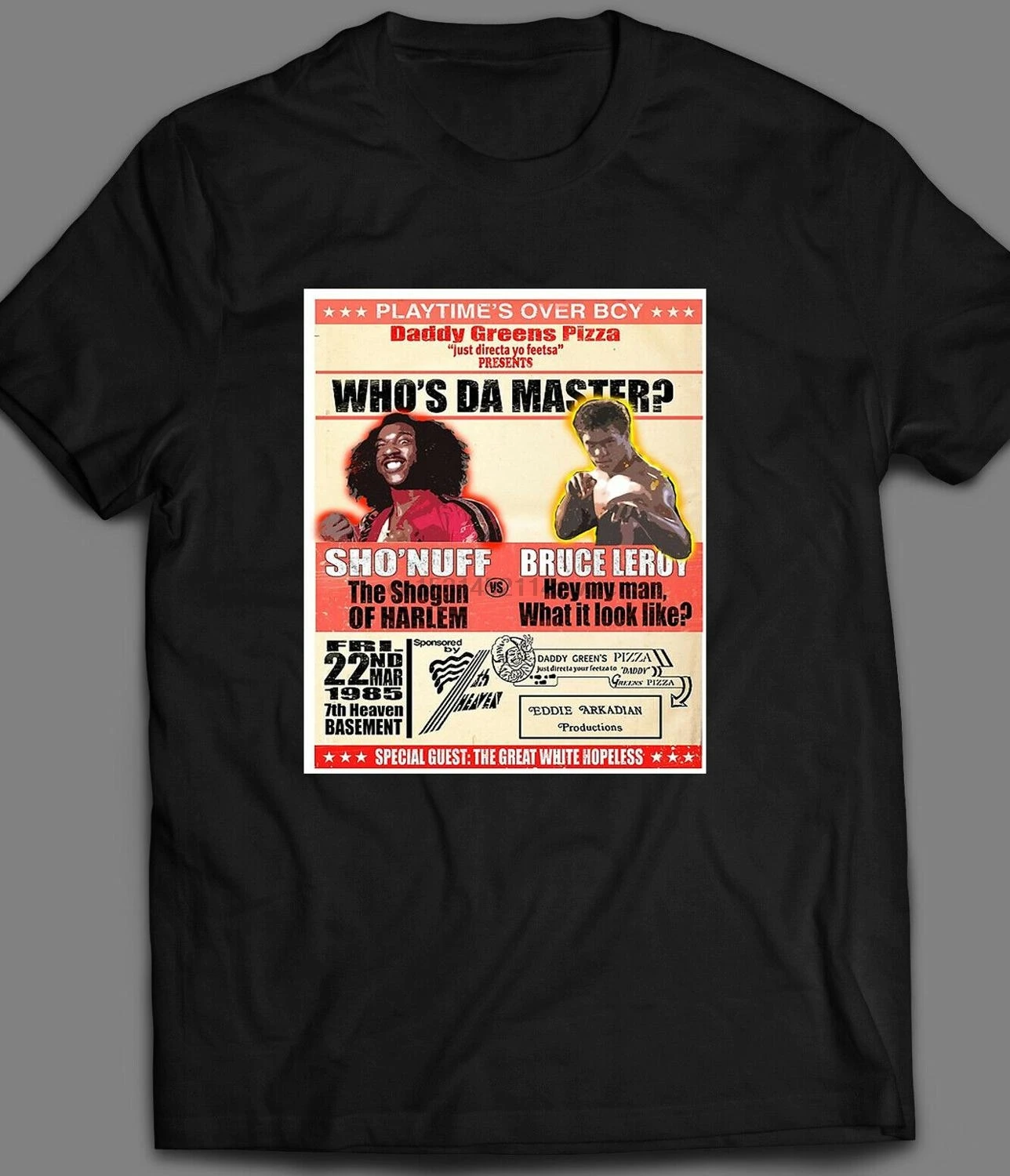 Мужская хлопковая футболка с коротким рукавом постером The Last Dragon Who Da Master 2020 -