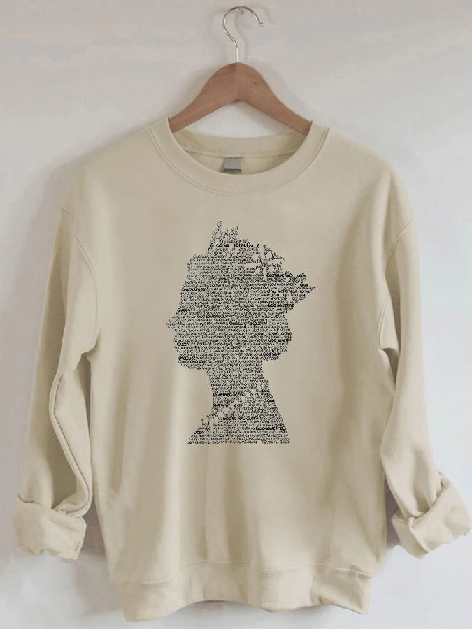 

Queen of England Print Casual Fashion Crew Neck Sweatshirt