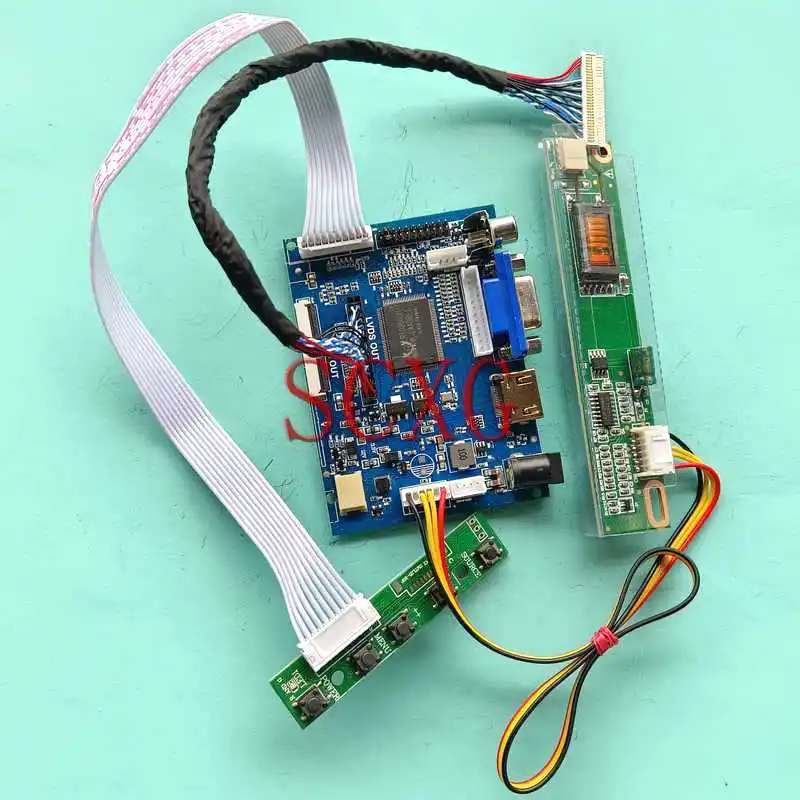 

LCD Display Matrix Controller Board Fit N141X7 N141XA N141XB N141XC Kit 30 Pin LVDS 14.1" 1024*768 HDMI-Compatible AV VGA 1CCFL